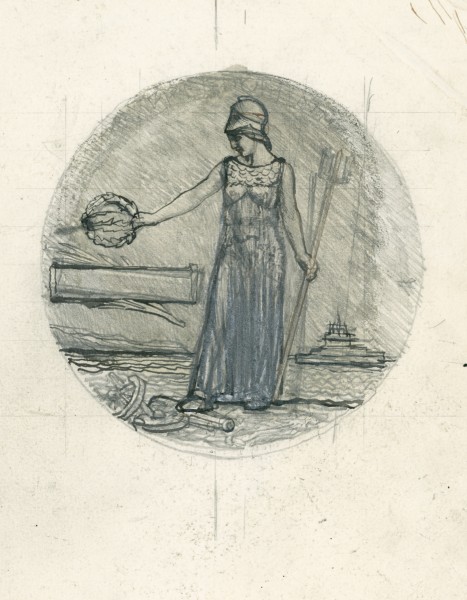 Design for a war medallion