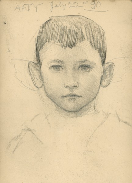 Study of a boy's hea#1960A3