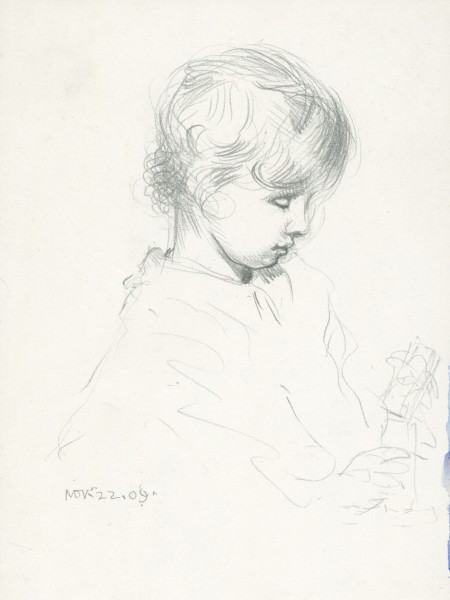 Study of a child's head