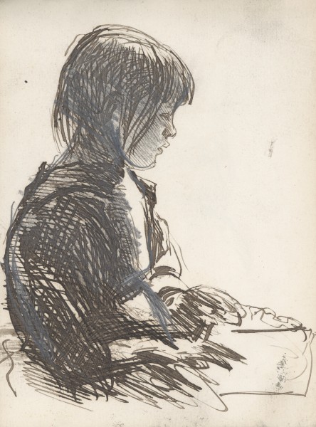 Study of a young girl