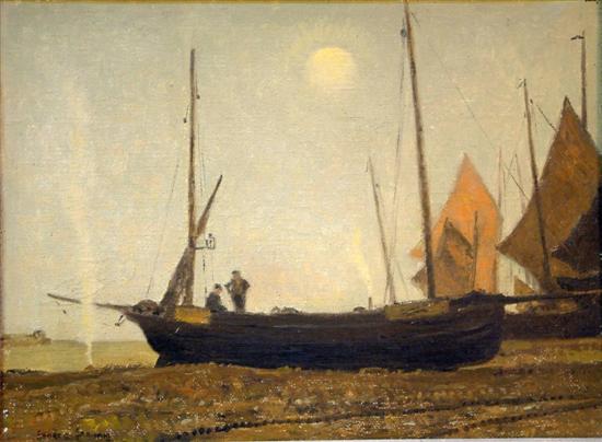 Beached Boats oil 12x16